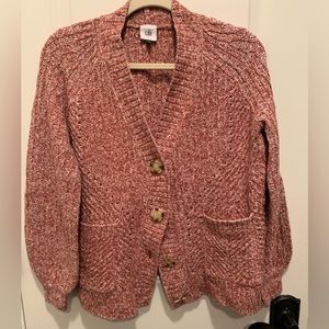 Cabi twist yarn button cardigan